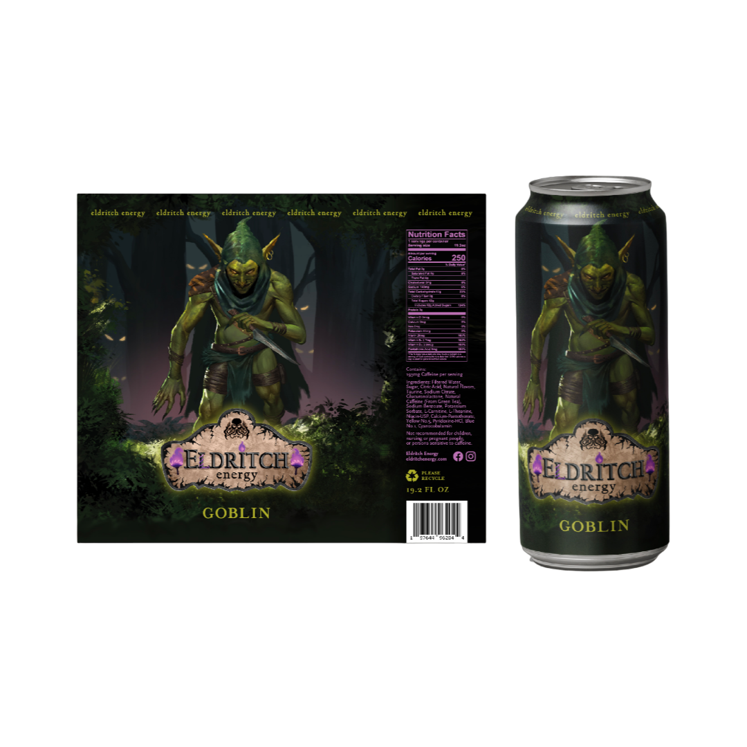 9 Count Eldritch Energy Goblin, White Dragon, Minotaur Multipack 19.2 oz cans